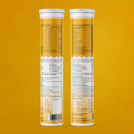 ACV Moringa | Control Cravings | Apple Cider Vinegar | Lemon Flavour | 15 Tablets