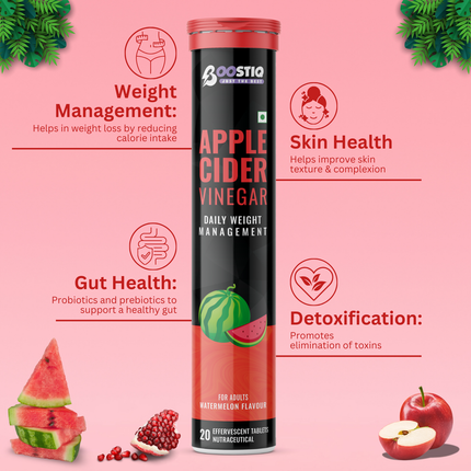 Apple Cider Vinegar – Weight Loss | Watermelon Flavour | 20 Tablets
