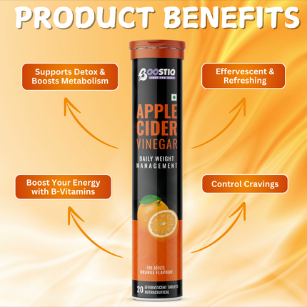 Apple Cider Vinegar – Weight Loss | Orange Flavour | 20 Tablets