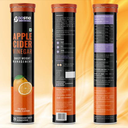 Apple Cider Vinegar – Weight Loss | Orange Flavour | 20 Tablets