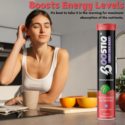 Multivitamin Effervescent- Immune Support | Watermelon Flavour | 20 Tablets