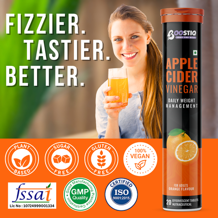 Apple Cider Vinegar – Weight Loss | Orange Flavour | 20 Tablets