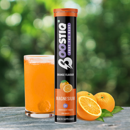 Magnesium Effervescent - Bone and Muscle Health | Orange Flavour | 20 Tablets