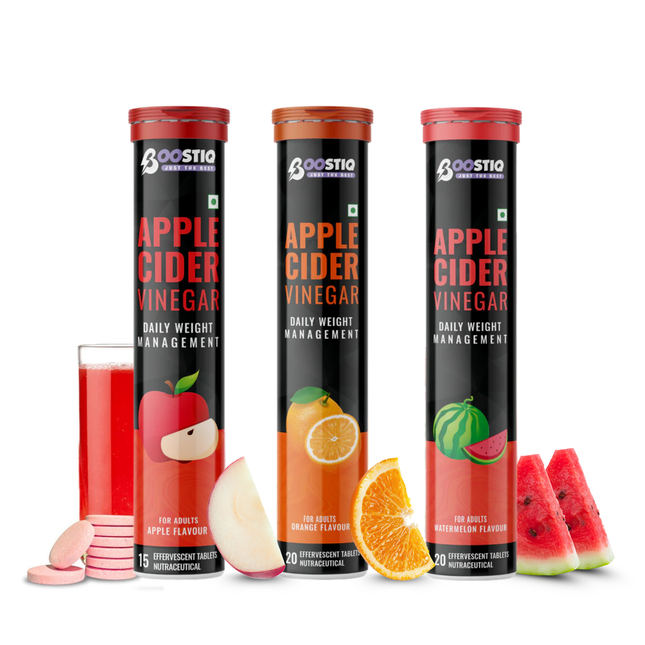 Apple Cider Vinegar Combo Pack– Weight Loss | Multi Flavour | 55 Tablets