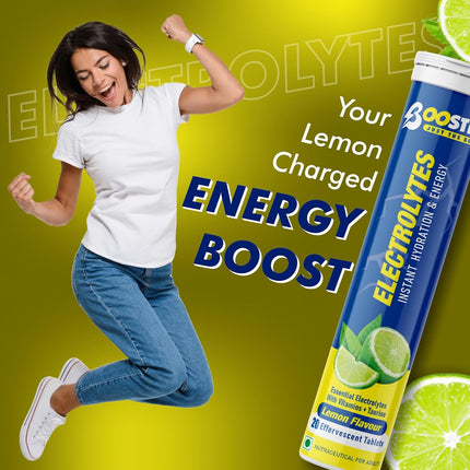 Electrolytes - Instant Hydration | Lemon Flavour | 20 Tablets